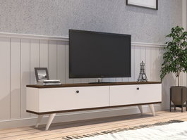 Hanah Home Paris Soporte de TV Blanco y Nogal